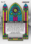 AUTOGRAPHED Bubba Wallace 2020 Panini Prizm Racing STAINED GLASS (#43 World Wide Technology Team) Richard Petty Motorsports Insert Signed Collectible NASCAR Trading Card with COA