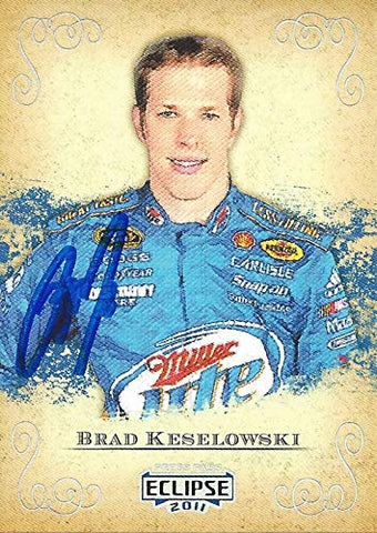 AUTOGRAPHED Brad Keselowski 2011 Press Pass Eclipse Racing (#2 Miller Lite Dodge) Team Penske Sprint Cup Series Signed NASCAR Collectible Trading Card with COA