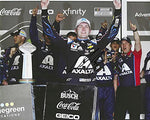 AUTOGRAPHED 2020 William Byron #24 Axalta Racing DAYTONA DUEL RACE WIN (Victory Lane Celebration) Hendrick Motorsports NASCAR Cup Series Signed Picture 8X10 Inch Glossy Photo with COA