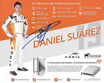 AUTOGRAPHED 2018 Daniel Suarez #21 Arris Motorsports Team 2017 ROOKIE HIGHLIGHTS (Joe Gibbs Racing) Monster Energy Cup Series Picture 8X10 Inch Signed NASCAR Hero Card Photo with COA
