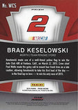 AUTOGRAPHED Brad Keselowski 2016 Panini Prizm WINNERS CIRCLE (Auto Club Speedway Race Win) #2 Wurth Team Penske Signed Collectible NASCAR Trading Card with COA