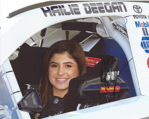 AUTOGRAPHED Hailie Deegan #19 Mobil 1 Driver K&N PRO SERIES WEST ROOKIE SEASON (Cockpit) Bill McAnally Racing Signed Collectible Picture 8X10 Inch NASCAR Glossy Photo with COA