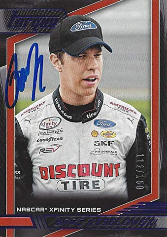AUTOGRAPHED Brad Keselowski 2017 Panini Torque Racing (#22 Discount Tire Penske Team) Xfinity Series Rare Parallel Insert Signed Collectible NASCAR Trading Card with COA #112/150