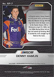 AUTOGRAPHED Denny Hamlin 2018 Panini Prizm NATIONAL PRIDE (#11 FedEx Team) Joe Gibbs Racing Monster Cup Series Insert Signed Collectible NASCAR Trading Card with COA