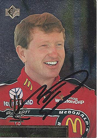 AUTOGRAPHED Bill Elliott 1995 Upper Deck SP Racing CUP CONTENDER (#94 McDonalds Team) Winston Cup Series Vintage Signed NASCAR Collectible Trading Card with COA