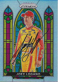 AUTOGRAPHED Joey Logano 2020 Panini Prizm Racing STAINED GLASS RARE PRIZM (#22 Shell Pennzoil) Team Penske NASCAR Cup Series Insert Signed Collectible Trading Card with COA