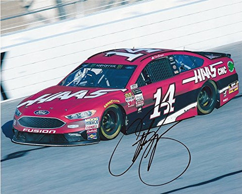 AUTOGRAPHED 2017 Clint Bowyer #14 Haas CNC Racing (Stewart-Haas Team) Monster Energy Cup Series Signed Collectible Picture NASCAR 8X10 Inch Glossy Photo with COA