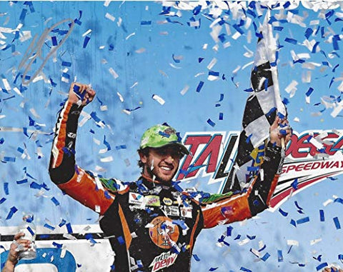 AUTOGRAPHED 2019 Chase Elliott #9 Little Caesars Racing TALLADEGA GEICO 500 RACE WIN (Victory Lane Checkered Flag) Signed Collectible Picture 8X10 Inch NASCAR Glossy Photo with COA