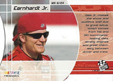 AUTOGRAPHED Dale Earnhardt Jr. 2002 Press Pass VIP Racing MAKING THE SHOW (#8 Budweiser Team) DEI Diecut Insert Vintage Signed NASCAR Collectible Trading Card with COA