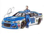 AUTOGRAPHED 2016 Dale Earnhardt Jr. #88 Nationwide Racing MEDIA DAY POSE (Hendrick Motorsports) Sprint Cup Series Signed Collectible Picture NASCAR 9X11 Inch Glossy Photo with COA