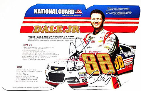 AUTOGRAPHED 2014 Dale Earnhardt Jr. #88 National Guard Racing (Hendrick) Signed NASCAR Hero Card Photo w/COA