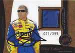 AUTOGRAPHED Bobby Labonte 2006 Press Pass Legends Racing CHAMPION THREADS (Race-Used Firesuit) #43 Cheerios Team Relic Insert Signed NASCAR Collectible Trading Card with COA #071/399