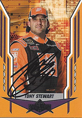 AUTOGRAPHED Tony Stewart 2008 Press Pass Stealth (#20 Home Depot Team) Joe Gibbs Racing Signed NASCAR Collectible Trading Card with COA