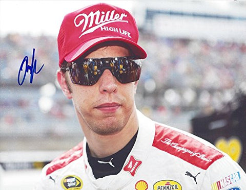 AUTOGRAPHED 2015 Brad Keselowski #2 Miller High Life DARLINGTON THROWBACK WEEKEND Pre-Race Pit Road) Sprint Cup Series Team Penske Signed Collectible Picture NASCAR 9X11 Inch Photo with COA