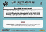 AUTOGRAPHED John Hunter Nemechek 2020 Panini Donruss OPTIC (#23 Fire Alarm Services) GMS Racing Xfinity Series Signed NASCAR Collectible Trading Card with COA