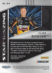 AUTOGRAPHED Clint Bowyer 2018 Panini Prizm STAR GAZING (#14 Rush Truck Center Team) Stewart-Haas Racing Insert Signed NASCAR Collectible Trading Card with COA