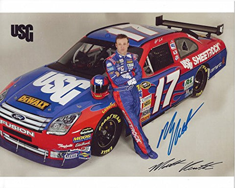 AUTOGRAPHED 2010 Matt Kenseth #17 USG Sheetrock Racing (COT Car) Signed 8X10 Picture NASCAR Hero Card with COA