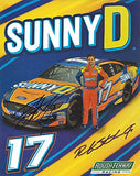 AUTOGRAPHED 2019 Ricky Stenhouse Jr. #17 Sunny D Ford Mustang (Roush Fenway Racing) Monster Energy Cup Series Signed Picture 8X10 Inch NASCAR Collectible Hero Card Photo with COA