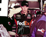 AUTOGRAPHED 2012 Denny Hamlin #11 FedEx Express Racing (Garage Area) Signed 8X10 NASCAR Glossy Photo with COA