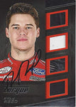 AUTOGRAPHED Ryan Reed 2016 Panini Torque Racing QUAD RELIC (Race-Used Memorabilia) #16 Lilly Diabetes Team Roush Insert Signed NASCAR Collectible Trading Card with COA #061/199