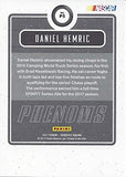AUTOGRAPHED Daniel Hemric 2017 Panini Donruss Racing PHENOMS (Camping World Truck Series) Draw-Tite BKR Ford Insert Signed NASCAR Collectible Trading Card with COA #125/999
