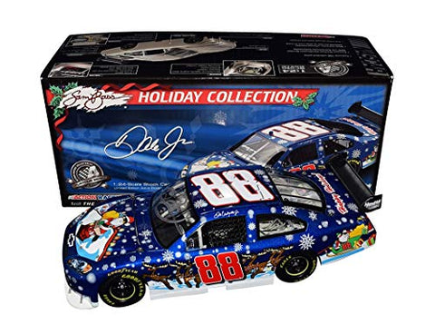 AUTOGRAPHED 2008 Dale Earnhardt Jr. #88 Sam Bass Holiday Collection SANTA CHRISTMAS CAR Fantasy Promo Car Action 1/24 Scale NASCAR Diecast with COA (#1433 of only 5,563 produced)