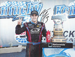AUTOGRAPHED 2012 Austin Dillon #3 Advocare Team KENTUCKY RACE WIN (Victory Lane Trophy) Nationwide Series 9X11 Inch Signed Picture NASCAR Glossy Photo with COA
