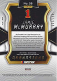 AUTOGRAPHED Jamie McMurray 2017 Panini Select Racing GRANDSTAND (#1 Mcdonalds Team) Blue Prizm Insert Signed NASCAR Collectible Trading Card with COA #131/199