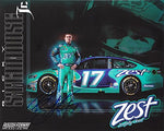 AUTOGRAPHED 2015 Ricky Stenhouse Jr. #17 Zest Racing Team (Zestfully Clean) Roush Signed 8X10 Picture NASCAR Hero Card with COA