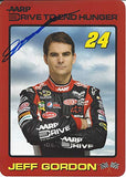 AUTOGRAPHED 2012 Jeff Gordon #24 AARP Drive to End Hunger Racing (Hendrick Motorsports) Signed Collectible Picture 8X11 Inch NASCAR Hero Card Photo with COA