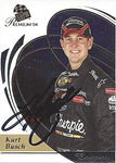 AUTOGRAPHED Kurt Busch 2004 Press Pass Premium CONTENDERS (#97 Sharpie Team) Roush Racing Nextel Cup Series Signed NASCAR Collectible Trading Card with COA