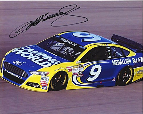 AUTOGRAPHED 2016 Sam Hornish Jr. #9 Camping World Racing (Medallion Bank) Sprint Cup Series Petty Enterprises Signed Picture 8X10 Inch NASCAR Hero Card Photo with COA
