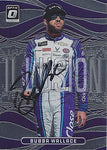 AUTOGRAPHED Bubba Wallace 2019 Panini Donruss Optic Racing ILLUSION (#43 Click N Close Team) Richard Petty Motorsports Rare Insert Signed Collectible NASCAR Trading Card with COA
