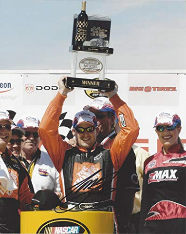 AUTOGRAPHED 2005 Tony Stewart #20 Home Depot Team INFINEON SONOMA RACE WIN (Victory Celebration) Joe Gibbs Racing Signed Collectible Picture NASCAR 8X10 Inch Glossy Photo with COA