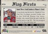 AUTOGRAPHED Jeff Gordon 1997 Maxx Racing FLAG FIRSTS (Charlotte First NASCAR Win) Hendrick Motorsports Vintage Insert Signed Collectible NASCAR Trading Card with COA and Toploader