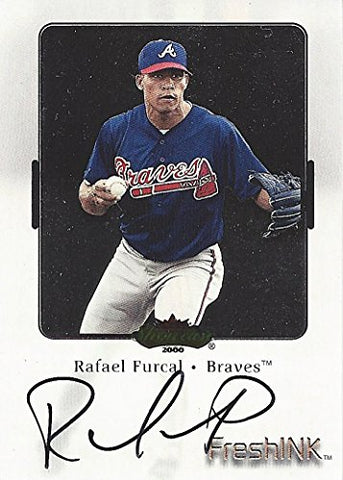 RAFAEL FURCAL 2000 Fleer Showcase Baseball FRESH INK AUTOGRAPH (Certified Signature) Atlanta Braves MLB Insert Collectible Baseball Trading Card