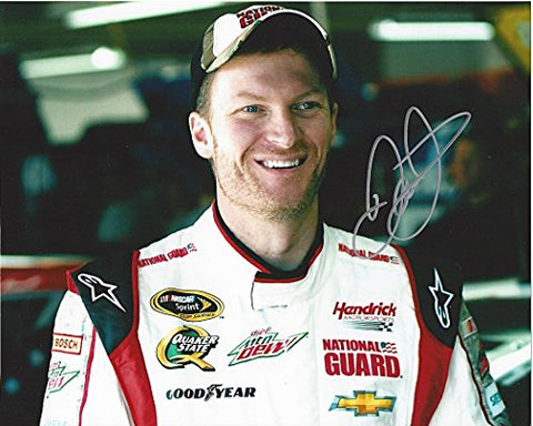 AUTOGRAPHED 2014 Dale Earnhardt Jr. #88 National Guard Racing (Garage Area) Signed NASCAR Glossy Photo with COA