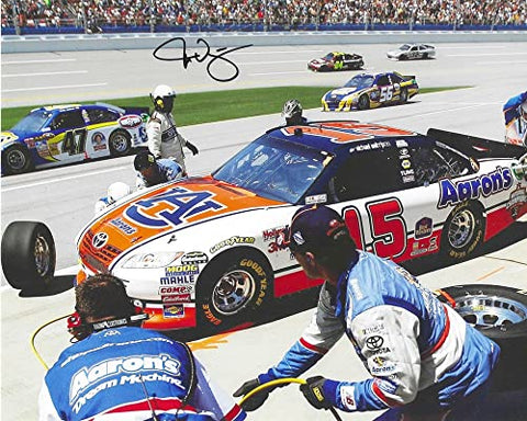 AUTOGRAPHED 2011 Michael Waltrip #15 Auburn University Football NATIONAL CHAMPIONS Rare Signed Picture 8X10 Inch NASCAR Glossy Photo with COA