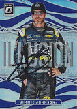 AUTOGRAPHED Jimmie Johnson 2019 Panini Donruss Optic Racing ILLUSION (#48 Lowes Team) Hendrick Motorsports Insert Signed NASCAR Collectible Trading Card with COA