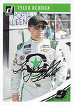 AUTOGRAPHED Tyler Reddick 2019 Panini Donruss Racing (#9 JR Motorsports) Xfinity Series Signed NASCAR Collectible Trading Card with COA