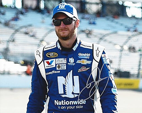 AUTOGRAPHED 2015 Dale Earnhardt Jr. #88 Nationwide Insurance Racing (Hendrick Motorsports) Pit Road Walk Signed 8X10 Picture NASCAR Glossy Photo with COA