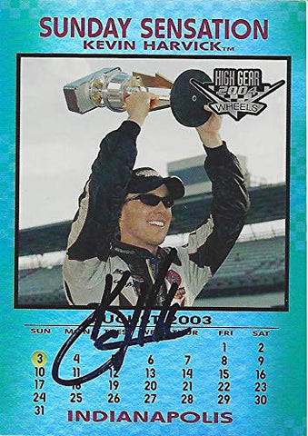 AUTOGRAPHED Kevin Harvick 2004 Wheels High Gear Racing SUNDAY SENSATION (Indianapolis Brickyard Win) #29 RCR Team Insert Signed NASCAR Collectible Trading Card with COA