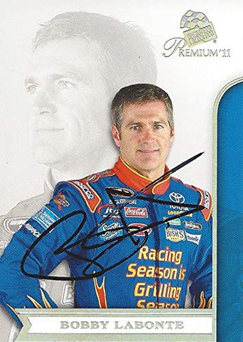 AUTOGRAPHED Bobby Labonte 2011 Press Pass Premium Racing CONTENDERS (#47 Kingsford Grilling) JTG-Daugherty Racing Sprint Cup Series Signed NASCAR Collectible Trading Card with COA