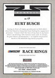 AUTOGRAPHED Kurt Busch 2021 Panini Donruss RACE KINGS (#1 Monster Team) Chip Ganassi Racing Monster Cup Series Gray Parallel Signed NASCAR Collectible Trading Card with COA