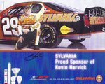 AUTOGRAPHED 2002 Kevin Harvick #29 Sylvania Racing (Vintage) Richard Childress Team RCR Signed Picture NASCAR 9X11 inch Hero Card Photo with COA