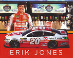 AUTOGRAPHED 2018 Erik Jones #20 Circle K Toyota Team TAKE IT EASY (Joe Gibbs Racing) Monster Energy Cup Series Signed Collectible Picture NASCAR 8X10 Inch Hero Card Photo with COA