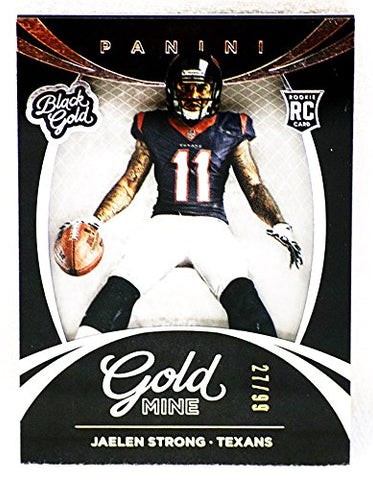 JAELEN STRONG 2015 Panini Black Gold Football GOLD MINE (Houston Texan Trackside JAELEN STRONG 2015 Panini Black Gold Football GOLD MINE (Houston Texan Trackside