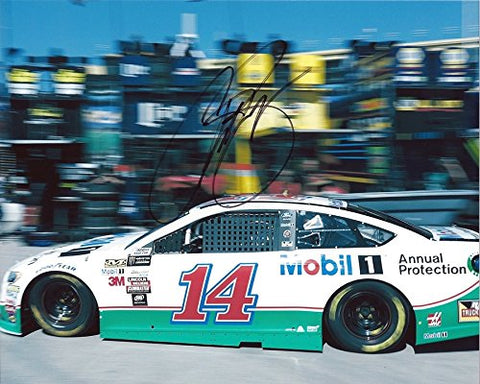 AUTOGRAPHED 2017 Clint Bowyer #14 Mobil 1 Annual Protection Racing GARAGE AREA PRACTICE (Stewart-Haas Team) Monster Energy Cup Series Signed Collectible Picture NASCAR 8X10 Inch Glossy Photo with COA
