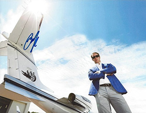 AUTOGRAPHED Brad Keselowski #2 Miller Lite Racing AIRPORT PRIVATE JET (Team Penske Driver) Signed Collectible Picture NASCAR 9X11 Inch Glossy Photo with COA