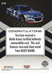 AUTOGRAPHED Kasey Kahne 2014 Press Pass American Thunder BATTLE ARMOR (Sheetmetal Relic) Memorabilia Insert Signed Collectible NASCAR Trading Card with COA (#07 of only 99 produced!)